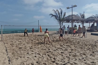 La primera parada del circuito comenzó en General Villamil, Playas.