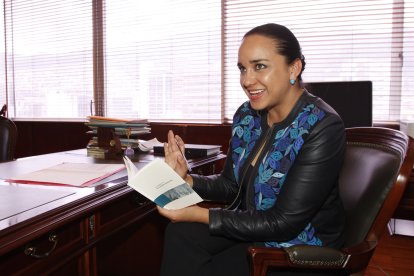 Gabriela Rivadeneira, actual presidenta de la Revolución Ciudadana, envió el mensaje.