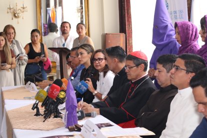 Autoridades civiles y de la Iglesia de Guayaquil explicaron  sobre lo coordinado para los recorridos de los penitentes.