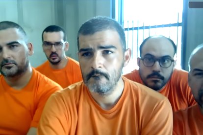 Los procesados se enlazaron a través de la plataforma Zoom.