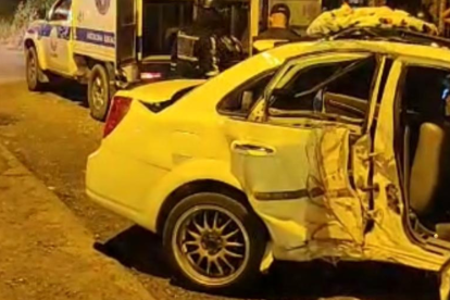 El suceso ocurrió al ingreso de la ciudad.