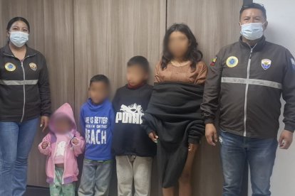 Los menores fueron llevados a buen recaudo.