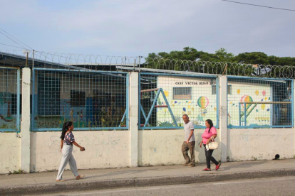 La escuela afectada por el robo está ubicada en el sur de Guayaquil.