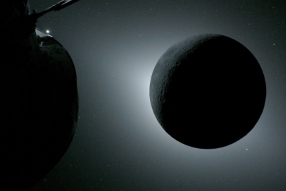 Fotografía cedida por la NASA de una instantánea capturada por la tripulación de la misión Artemis II