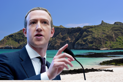 Mark Zuckerberg fue captado durante su visita a las Islas Galápagos.