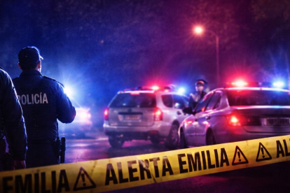 Recreación mediante IA de un operativo de Alerta Emilia.