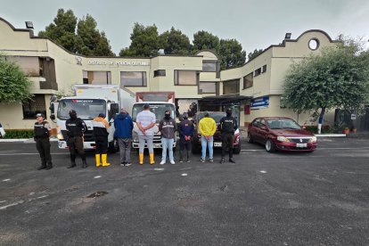 Cinco personas fueron capturadas en el sur de Quito.