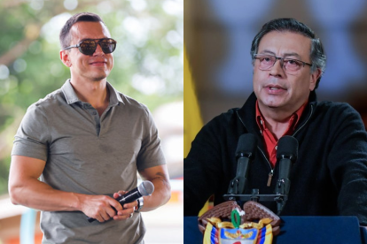 Los presidentes de Ecuador y Colombia, Daniel Noboa y Gustavo Petro.