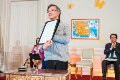 Gustavo Petro, presidente de Colombia, en una foto compartida por él mismo en marzo pasado.