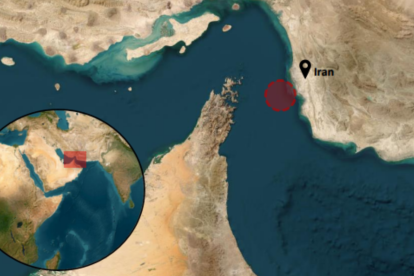 Área donde se registraron incidentes recientes con embarcaciones comerciales.