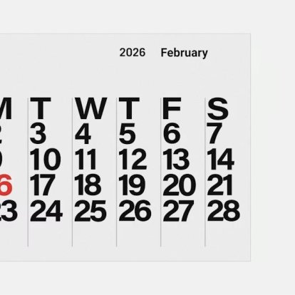 Calendario Febrero 2026