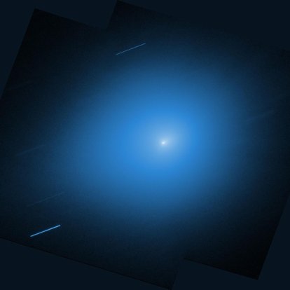 Imagen del cometa 3I/ATLAS tomada por el telescopio espacial Hubble.
