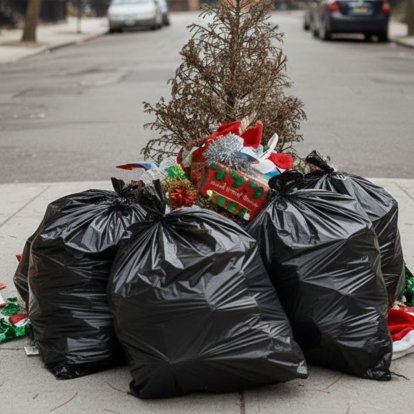 Toneladas de basura se generan a diario, especialmente en temporadas de alto consumo.