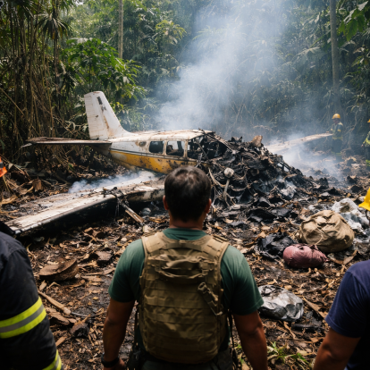 Avioneta se accidentó en la Amazonía ecuatoriana pocos minutos después de despegar.