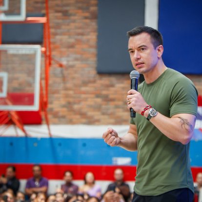 Daniel Noboa, presidente de Ecuador.