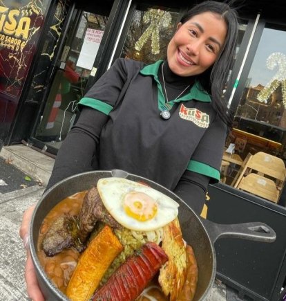El restaurante llamado Kusa, lo abrió en junio del año pasado junto a su pareja y padre de su único hijo.