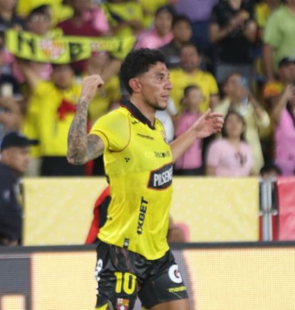 Joao Rojas festejando su gol ante el Inter Miami.