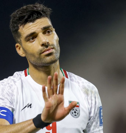 Mehdi Taremi, durante un encuentro internacional.