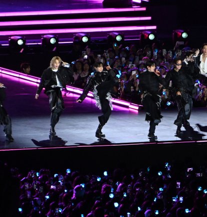 BTS durante su esperado regreso en Seúl.