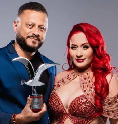 Junto al ingeniero colombiano Ramiro Valencia, Mayensi ha logrado formar un hogar que comparten con sus tres hijas y los de él.