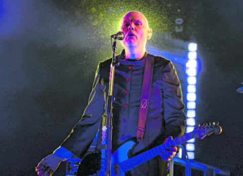 The Smashing Pumpkins durante su concierto en Quito.