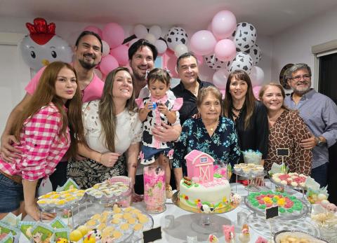 José Daniel Parra celebró los 2 añitos de su hija, en Estados Unidos