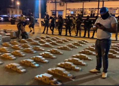 El cargamento fue trasladado al Comando de policía de El Oro