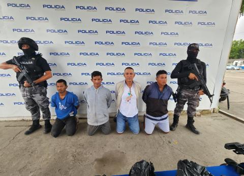 Cuatro sujetos fueron capturados la mañana de este sábado 2 de agosto en Puerto Bolívar.
