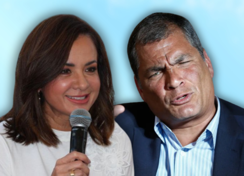 A Rafael Correa no le cayó nada bien una publicación de Marcela Aguiñaga.
