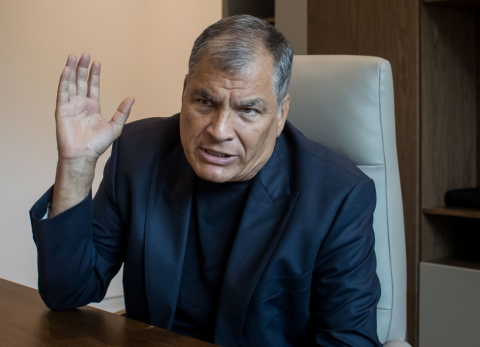 Rafael Correa, expresidente de Ecuador.