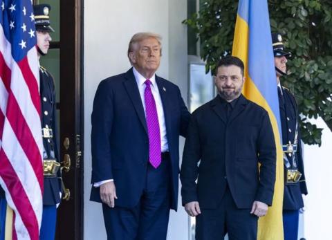 Donald Trump y Volodímir Zelenski