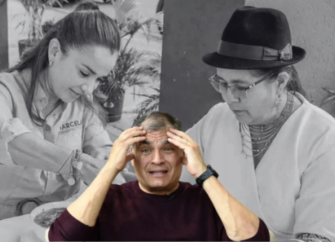 Rafael Correa escribe un largo mensaje tras reunión de Marcela Aguiñaga con Lourdes Tibán.