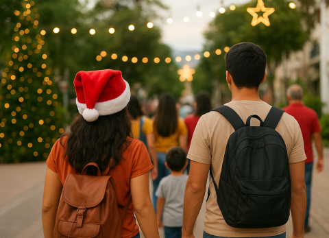 personas familia en navidad