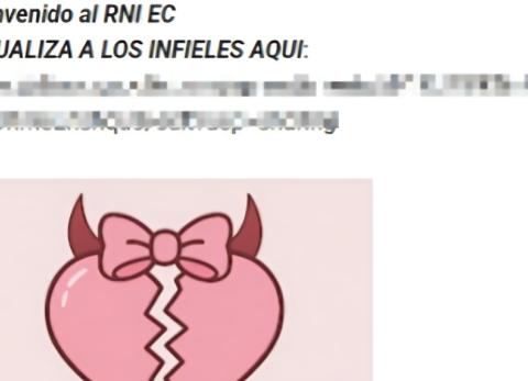 Este sería la supuesta invitación que anima a colocar nombres de personas infieles en Ecuador.