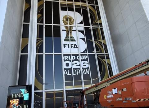 l Kennedy Center de Washington D.C. Se prepara para el Sorteo del Mundial.