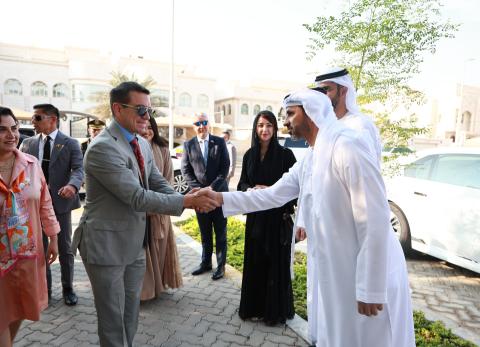 El presidente Daniel Noboa, en inauguración de la embajada en Dubái.