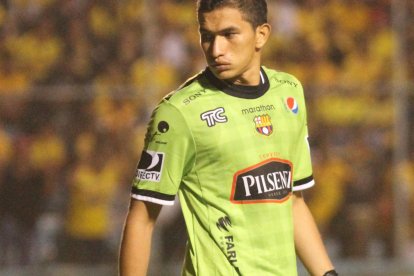 Ayrton Morales en 2014, año en que debutó con Barcelona.