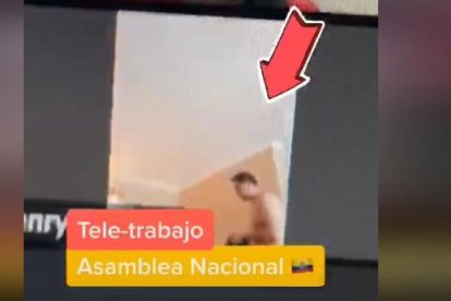 Otro caso fue el del asambleísta independiente Henry Moreno, quien fue sorprendido poniéndose el pantalón en una sesión, en marzo.