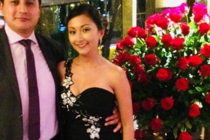 Alexandra y David se iban a casar en mayo, pero no se pudo por la pandemia.