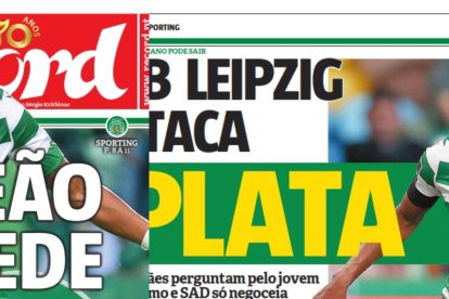 Gonzalo Plata portada del diario Récord donde se habla de los 45 millones de euros, es decir unos 50 millones de dólares.