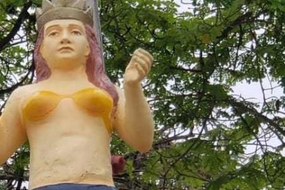 La estatua con la que se conserva la leyenda de esta zona guayaquileña.