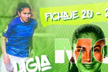 Así fue presentada Ligia Moreira en Racing de España.