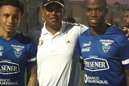 Cristian Ramírez, Merlin Villagomez y Enner Valencia cuando la Tricolor visitó Nueva Jersey.