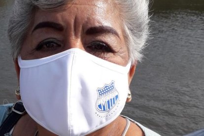 María Elena Barzola, creyente que participó del recorrido de fe.