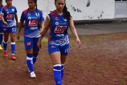 Montaño es jugadora por ahora de Liga juvenil de Macas.