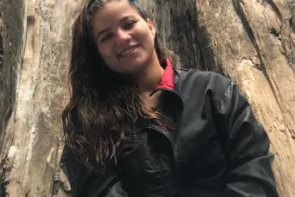 Emily, en un paseo cuando vivía en Galápagos.