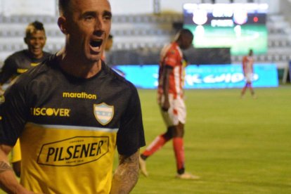 Damián Díaz lleva 50 goles en torneos nacionales con la camiseta del Barcelona.