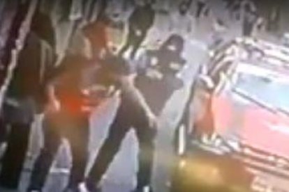 Una cámara del sector grabó parte del  hecho ocurrido el pasado fin de semana.