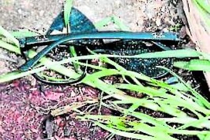 Las gafas que al parecer pertenecen al joven asesinado todavía permanecen en el lugar donde falleció.