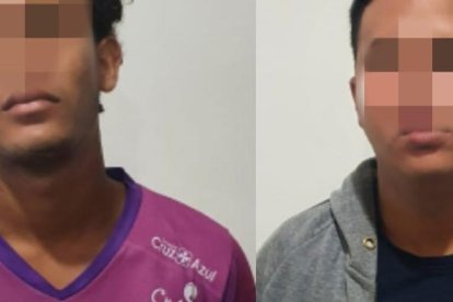 Los detenidos son Kevin Iglesias, de 22 años, y un adolescente de 17.